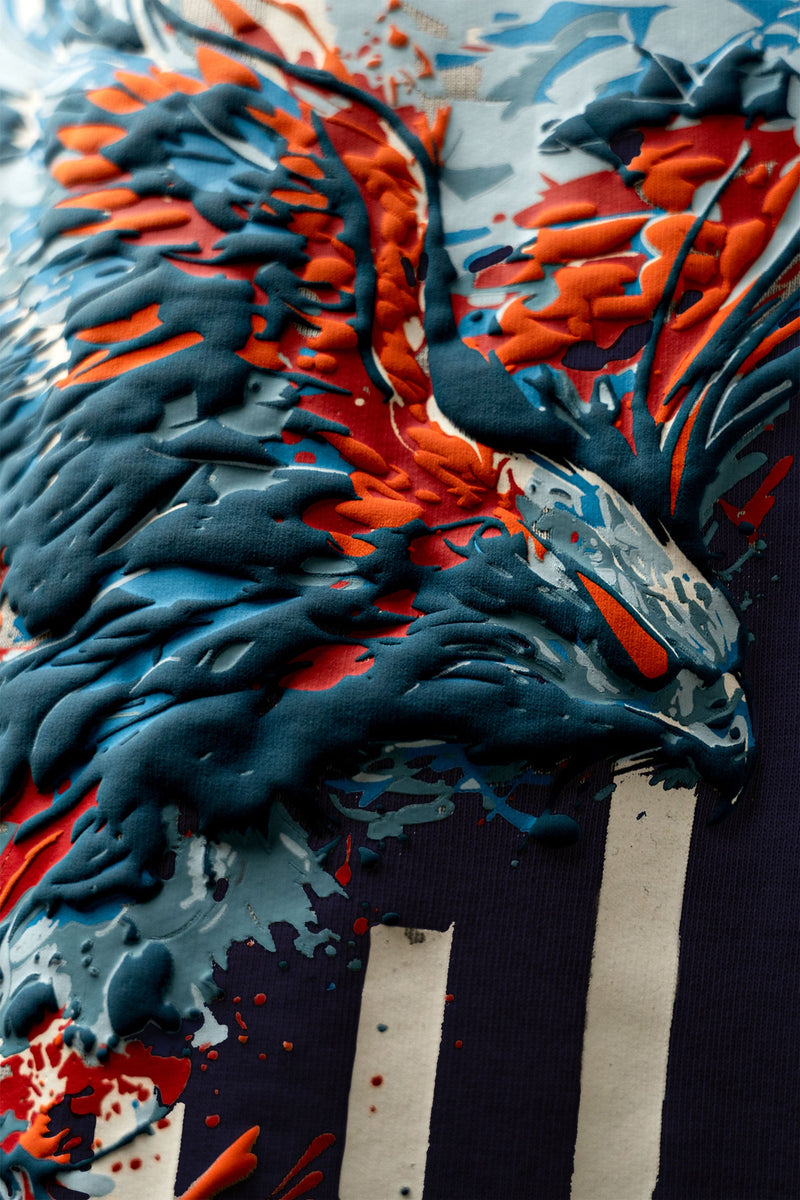 Chase Navy Heavy Weight Oversized Fit T-Shirt